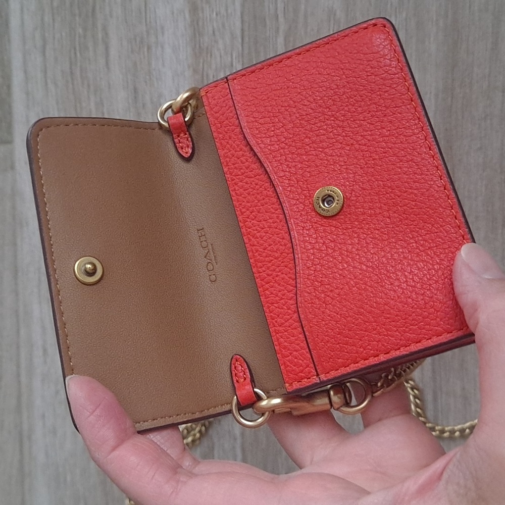 Coach card case on chain - Picture 13 of 16